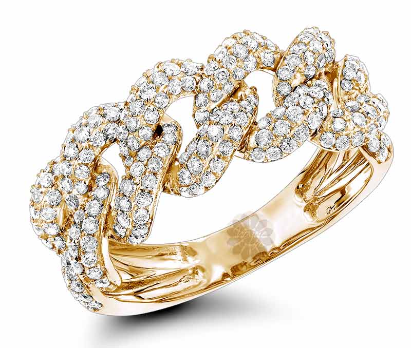 Vogue Crafts & Designs Pvt. Ltd. manufactures Diamond Link Ring at wholesale price.